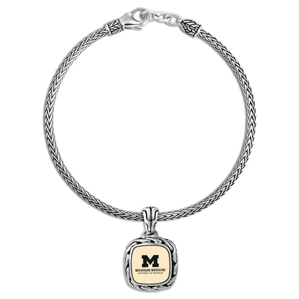 U-M Medical School Classic Chain Bracelet by John Hardy with 18K Gold Shot #2