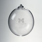 U-M Medical School Glass Ornament by Simon Pearce Shot #1