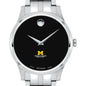 U-M Medical School Men's Movado Collection Stainless Steel Watch with Black Dial Shot #1