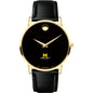 U-M Medical School Men's Movado Gold Museum Classic Leather Shot #2