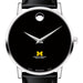 U-M Medical School Men's Movado Museum with Leather Strap