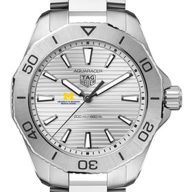 U-M Medical School Men&#39;s TAG Heuer Steel Aquaracer with Silver Dial Shot #1