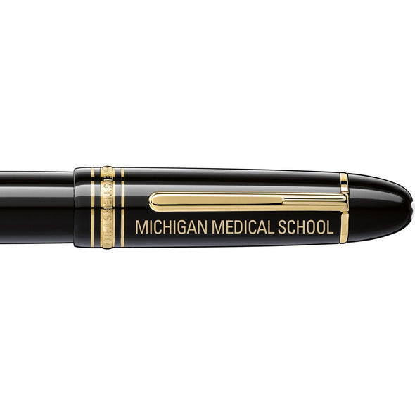 U-M Medical School Montblanc Meisterstück 149 Fountain Pen in Gold Shot #2