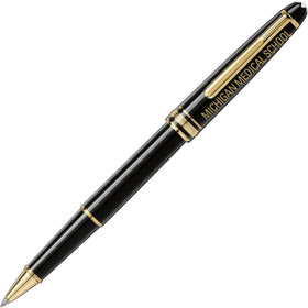 U-M Medical School Montblanc Meisterstück Classique Rollerball Pen in Gold Shot #1