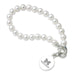 U-M Medical School Pearl Bracelet with Sterling Silver Charm