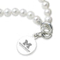 U-M Medical School Pearl Bracelet with Sterling Silver Charm Shot #2