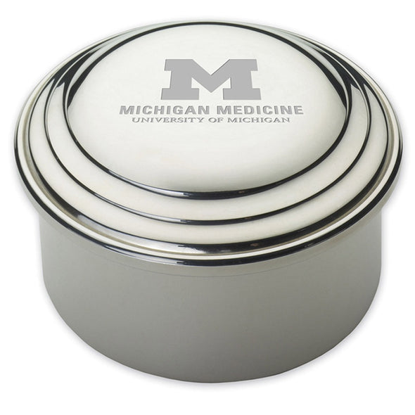 U-M Medical School Pewter Keepsake Box Shot #2