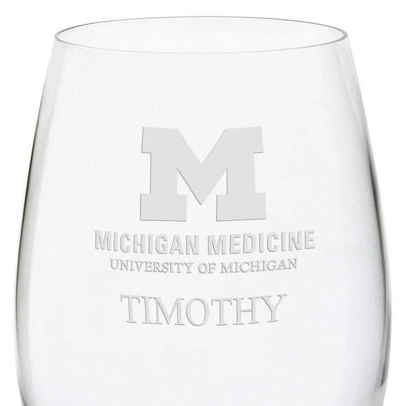 U-M Medical School Red Wine Glasses - Set of 2 Shot #3