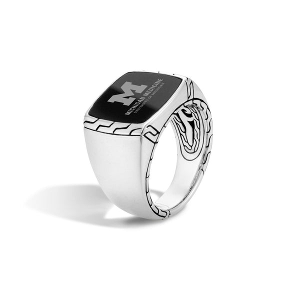 U-M Medical School Ring by John Hardy with Black Onyx Shot #2