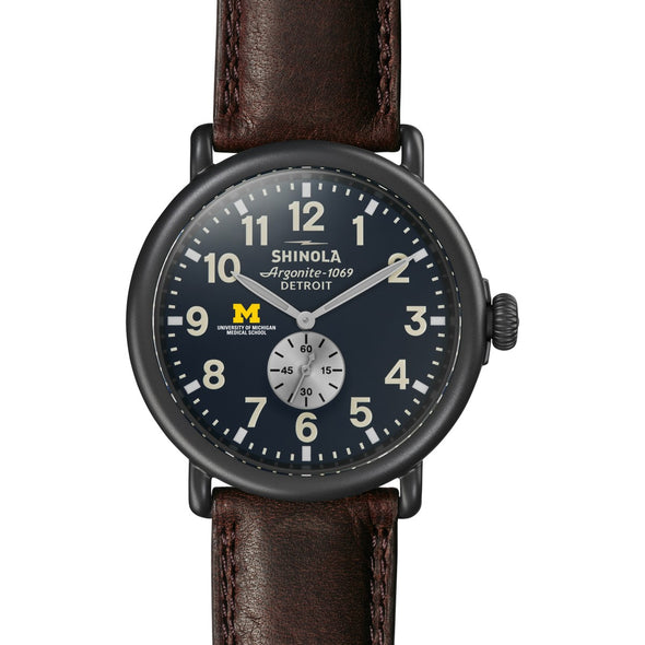 U-M Medical School Shinola Watch, The Runwell 47 mm Midnight Blue Dial Shot #2