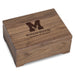 U-M Medical School Solid Walnut Desk Box