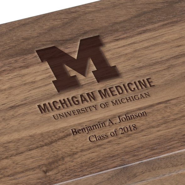 U-M Medical School Solid Walnut Desk Box Shot #2