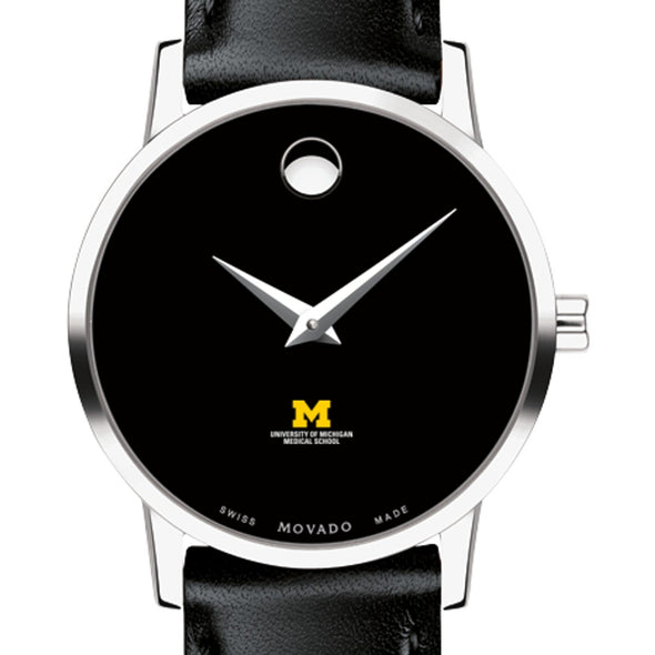 U-M Medical School Women&#39;s Movado Museum with Leather Strap Shot #1