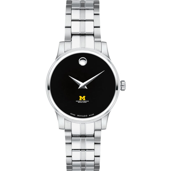 U-M Medical School Women&#39;s Movado Stainless Steel Watch with Black Dial Shot #2