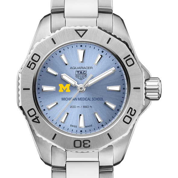 U-M Medical School Women&#39;s TAG Heuer Steel Aquaracer with Blue Sunray Dial Shot #1