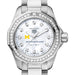 U-M Medical School Women's TAG Heuer Steel Aquaracer with Diamond Dial & Bezel