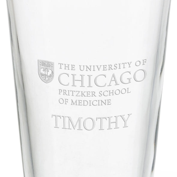 UChicago Pritzker School of Medicine 16 oz Pint Glass - Set of 2 Shot #3