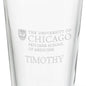 UChicago Pritzker School of Medicine 16 oz Pint Glass - Set of 4 Shot #3