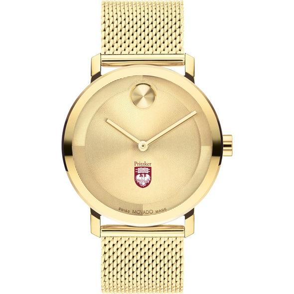 UChicago Pritzker School of Medicine Men&#39;s Movado BOLD Gold with Mesh Bracelet Shot #2