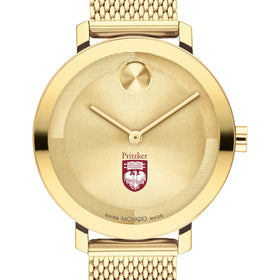 UChicago Pritzker School of Medicine Women&#39;s Movado Bold Gold with Mesh Bracelet Shot #1