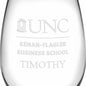 UNC Kenan-Flagler Stemless Wine Glasses Made in the USA Shot #3