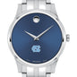 UNC Men's Movado Collection Stainless Steel Watch with Blue Dial Shot #1