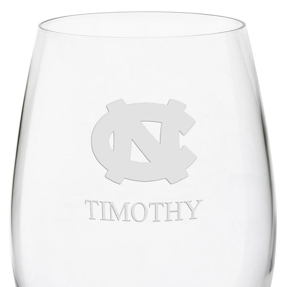 UNC Red Wine Glasses Shot #3