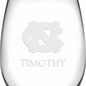 UNC Stemless Wine Glasses Made in the USA Shot #3