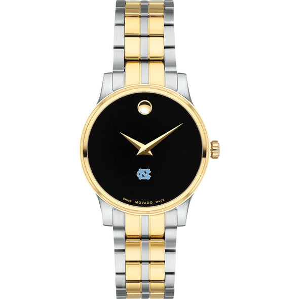 UNC Women&#39;s Movado Collection Two-Tone Watch with Black Dial Shot #2