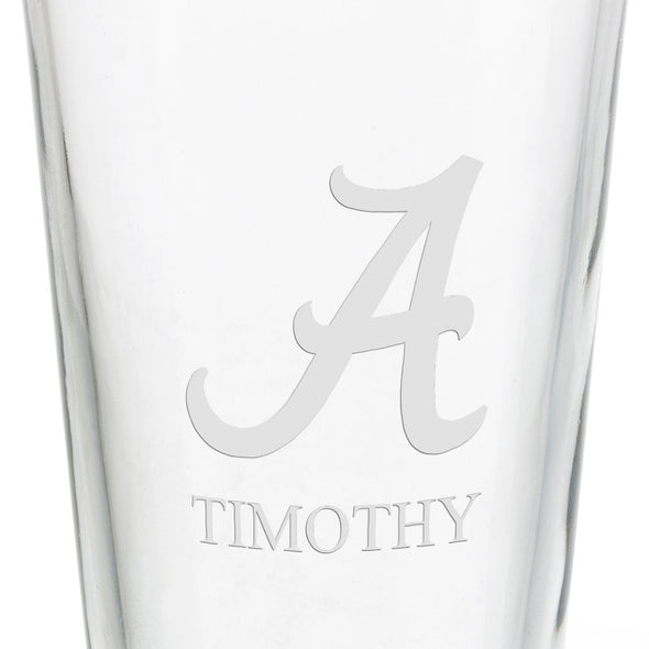 University of Alabama 16 oz Pint Glass Shot #3