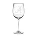 University of Alabama Red Wine Glasses - Made in the USA