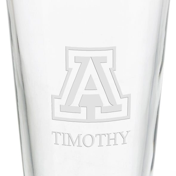 University of Arizona 16 oz Pint Glass Shot #3