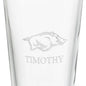 University of Arkansas 16 oz Pint Glass Shot #3