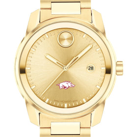 University of Arkansas Men&#39;s Movado BOLD Gold with Date Window Shot #1