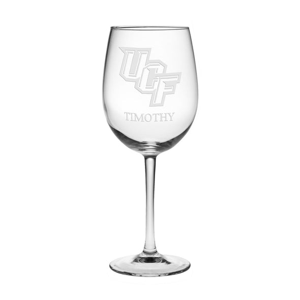 University of Central Florida Red Wine Glasses - Made in the USA Shot #1