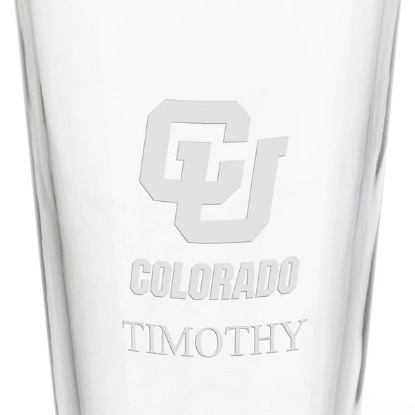 University of Colorado 16 oz Pint Glass Shot #3