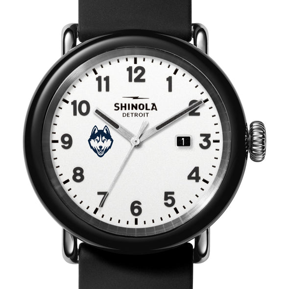 University of Connecticut Shinola Watch, The Detrola 43 mm White Dial at M.LaHart &amp; Co. Shot #1