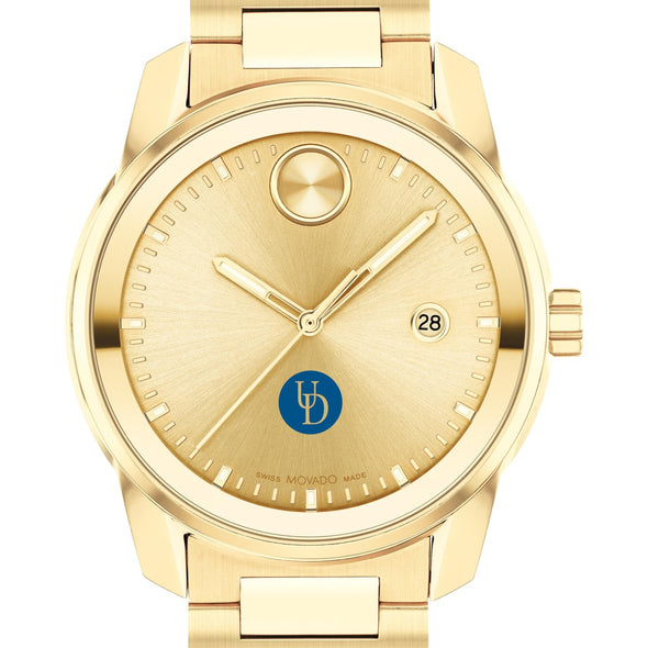 University of Delaware Men&#39;s Movado BOLD Gold with Date Window Shot #1