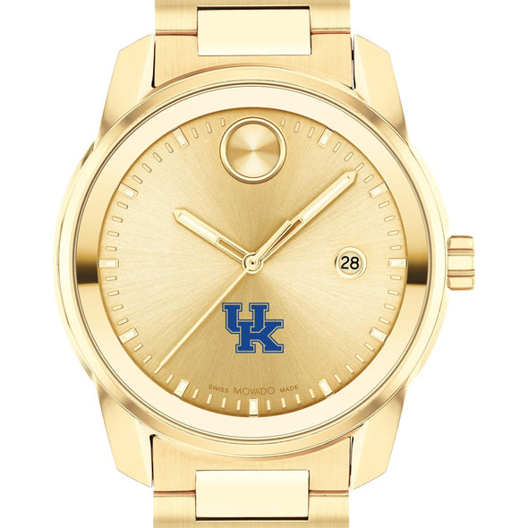 University of Kentucky Men&#39;s Movado BOLD Gold with Date Window Shot #1