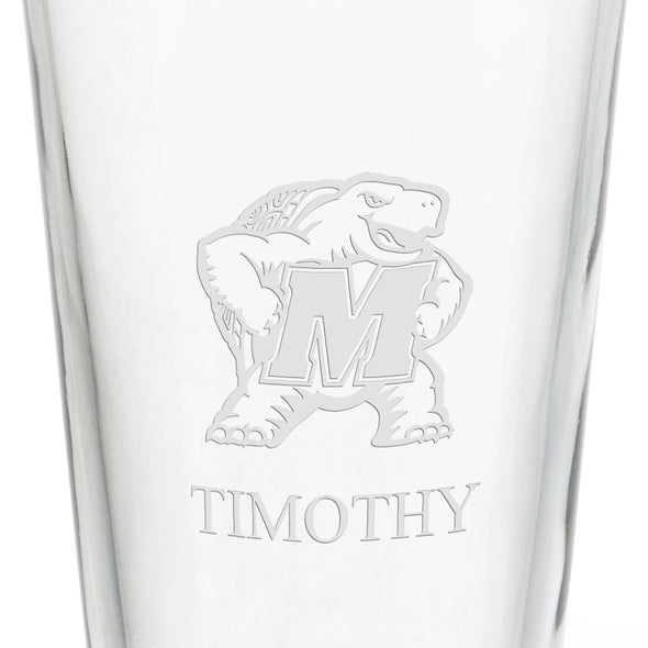 University of Maryland 16 oz Pint Glass Shot #3