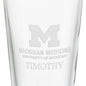 University of Michigan Medical School 16 oz Pint Glass Shot #3