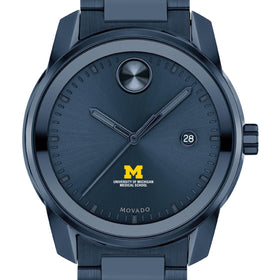 University of Michigan Medical School Men&#39;s Movado BOLD Blue Ion with Date Window Shot #1