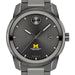 University of Michigan Medical School Men's Movado BOLD Gunmetal Grey with Date Window