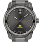 University of Michigan Medical School Men's Movado BOLD Gunmetal Grey with Date Window Shot #1