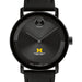 University of Michigan Medical School Men's Movado BOLD with Black Leather Strap