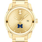 University of Michigan Men's Movado BOLD Gold with Date Window Shot #1