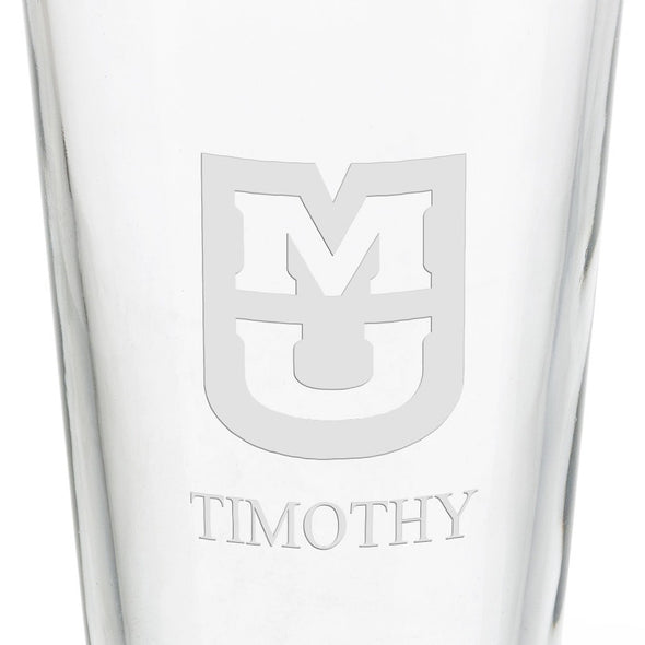 University of Missouri 16 oz Pint Glass Shot #3