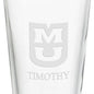 University of Missouri 16 oz Pint Glass Shot #3