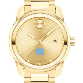 University of North Carolina Men&#39;s Movado BOLD Gold with Date Window Shot #1