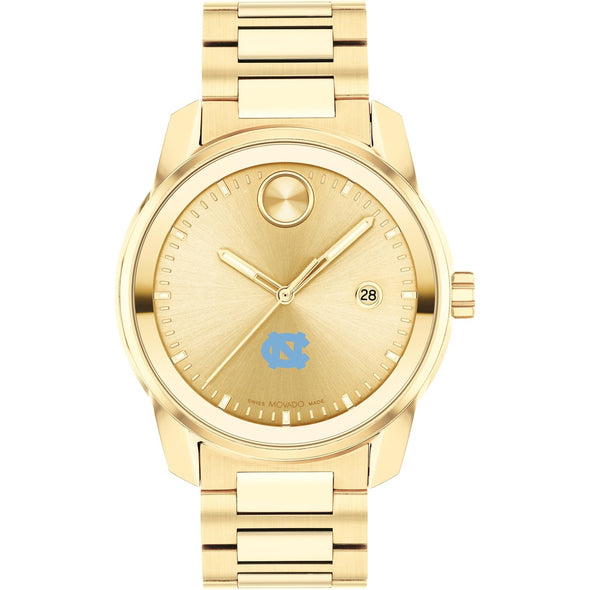 University of North Carolina Men&#39;s Movado BOLD Gold with Date Window Shot #2